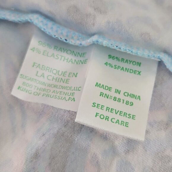 LILLY PULITZER NWT Rilla Wrap Romper in Bermuda Blue Fishful Thinking Size L - Picture 16 of 16